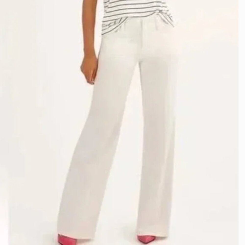 CAbi White Ashbury Relaxed Wide Leg Jeans Size 2